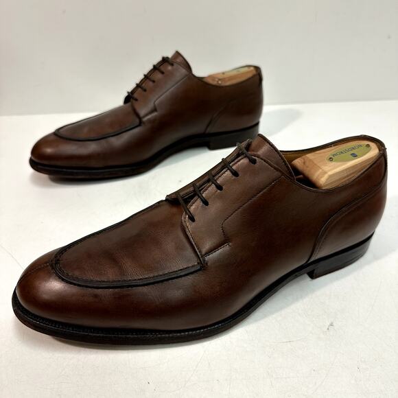 Crockett & Jones x Brooks Brothers Split Toe Derby Brown Calf 11 Wide E - Picture 5 of 13